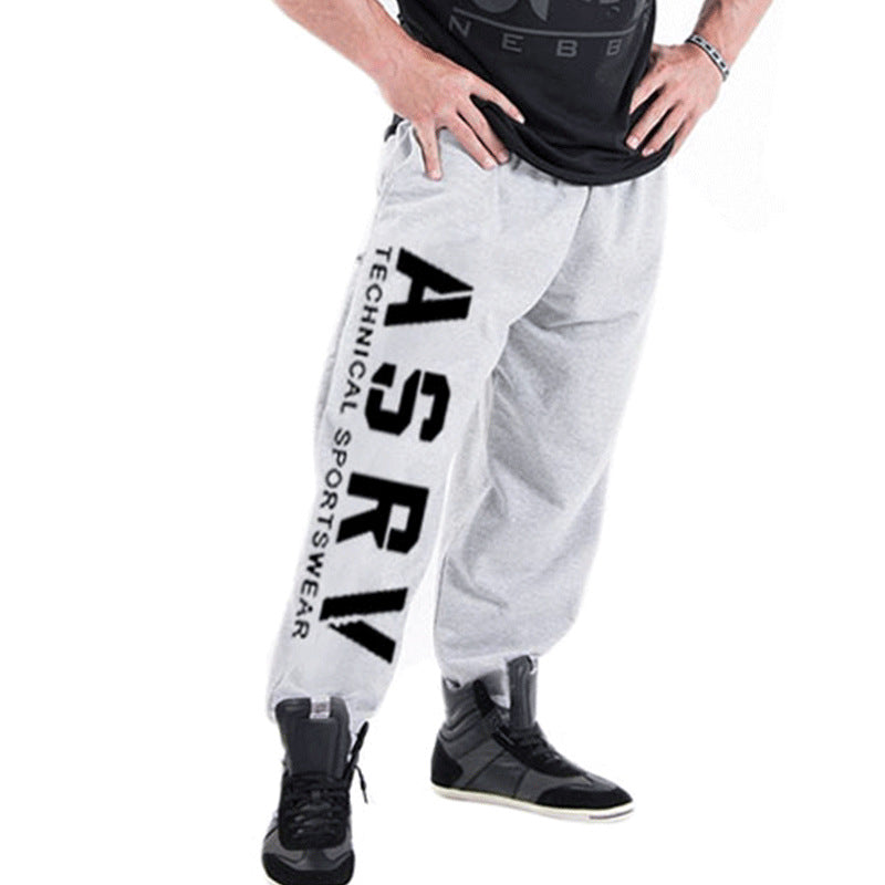 Spring and Autumn Men's Casual Pants Sports Pants Loose plus Size Straight Trousers Men's Fitness Pants Men Sports Pant