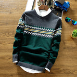 Men's Winter Men's Crew Neck Pullover Sweater Knitwear Fresh and Stylish Casual Knitted Base Clothes Men Pullover Sweaters