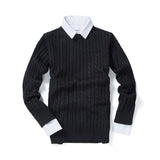 Men's Winter Men's Crew Neck Pullover Sweater Slim-Fit Sweater Fashionable Simple Solid Color Bottoming Shirt Men Pullover Sweaters
