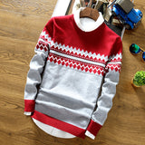 Men's Winter Men's Crew Neck Pullover Sweater Knitwear Fresh and Stylish Casual Knitted Base Clothes Men Pullover Sweaters