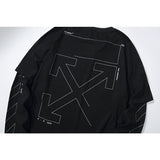 Arrow Tshirt Long Sleeve Casual Fashion Plus Size Men'S Clothing Owt