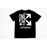 Graffiti Arrow Print Short Sleeve Tshirt Men'S Clothing Owt