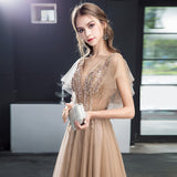Fairytale Dresses Long Gold Dress