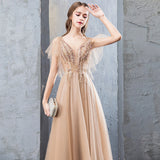 Fairytale Dresses Long Gold Dress