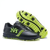 Mens Golf Shoes Leather Waterproof Breathable Non-Slip