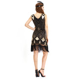 Flapper Dress Vintage Dress Banquet Evening Gown Beaded Sequin Dress