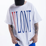 Vlone T Shirt HalfSleeve Summer Wear Printed Cotton Loose Male and Female Couple Short Sleeve Tshirt