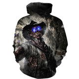 The Walking Dead Clothes Spring and Autumn 3D Digital Printing Loose Cool Hooded Sweater