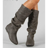 Coachella Cowboy Boots Autumn and Winter Boots Flat High Boots