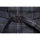 Mens Dress Vests Business Waistcoat Men's Autumn and Winter Business Casual Plaid Suit