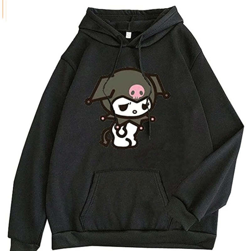 Kuromi Hoodie Autumn Sweater Long Sleeve Sweatshirt Casual Loose-Fitting Hoodie Top