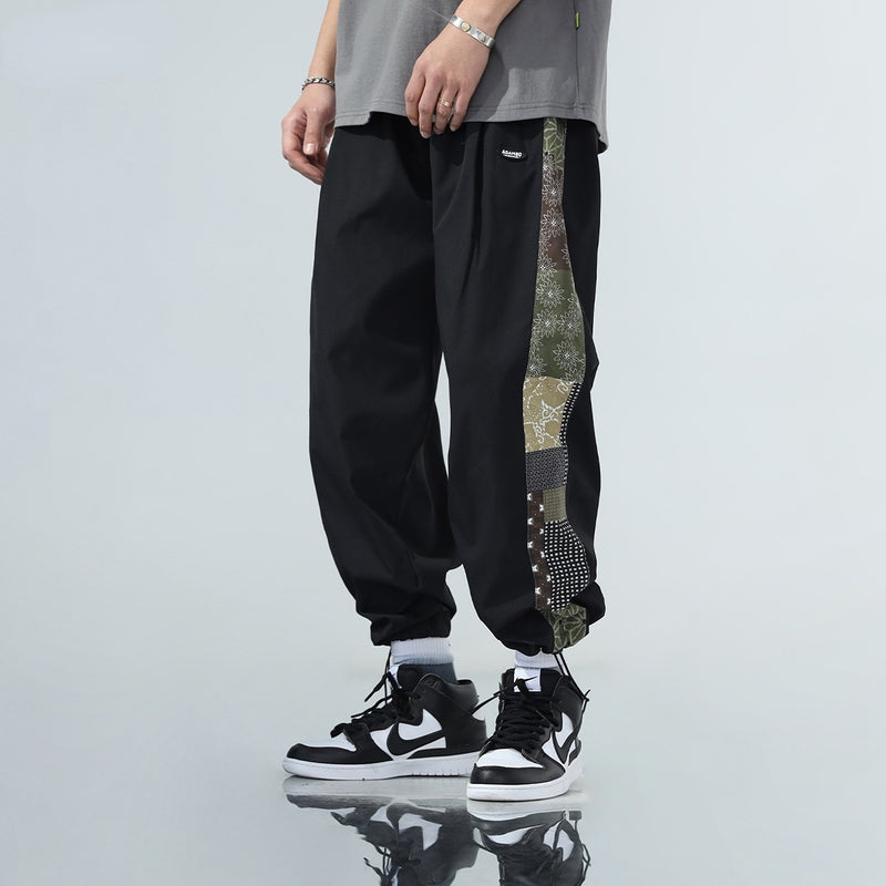 Men Pants Sports Drawstring Ankle Banded Pants
