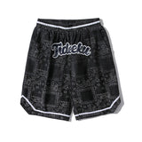 Men Jean Shorts Full Printed Denim Shorts Men Fashion Brands Elastic Waist Cropped Pants Summer Capris