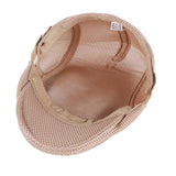 Beret Hat Mesh Hat British Style Men's Solid Color Duck Tongue Advance Hats Women's Painter Spring and Summer