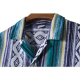 Men Shirt Fashion Slim Fit Shirt Short Sleeve Shirt Large Size Casual Beach Style Shirts Summer Men Beach Style Shirt Lapel Short Sleeve Printed Casual