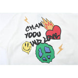 Men T Shirt Summer Casual Tops Cartoon Printed Short Sleeve T-shirt Men's round Neck Half Sleeve BF Idle Style Trendy Loose Half Sleeve