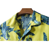 Men Shirt Fashion Slim Fit Shirts Short Sleeve Shirt Large Size Casual Beach Style Shirts Hawaii Beach Style Summer Men Casual Short Sleeve Printed Shirt