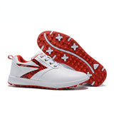 Mens Golf Shoes Leather Waterproof Breathable Non-Slip