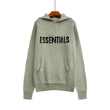 Fog Essentials Sweater Autumn and Winter Double Line Lettered Casual Hooded Knitted Sweater for Men and Women