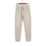 Fog Essentials Pants Spring and Autumn Fog Simple Pure Color Washed Terry Casual Trousers for Men and Women