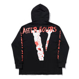 Vlone Hoodie Spring and Autumn Letters Loose Leisure AllMatching Hooded Couple Sweater