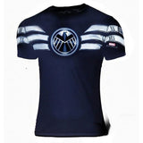 Captain America T Shirt Short Sleeve Avengers 2 Men's Clothing