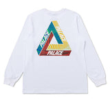 Palace T Shirt Early Autumn Triangle Color Printed Men 'S and Women 'S Long Sleeves T-shirt