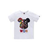 A Ape Print for Kids T Shirt Summer Cotton Short Sleeve T-shirt