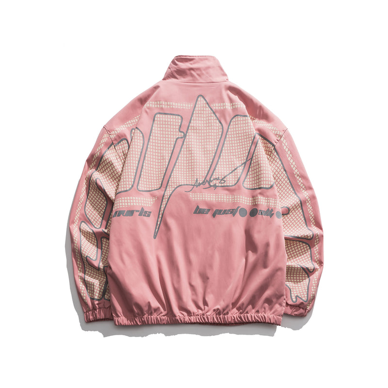 Men's Spring and Autumn Stand Collar Jacket Men's Large Size Sports Retro Neutral Trendy Jacket Men's Baseball Uniform Men's Jacket