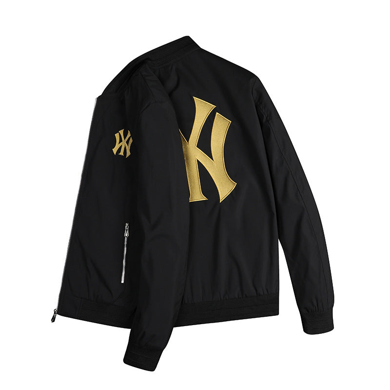 Kanye Bomber Jacket Embroidered Letter Baseball Uniform
