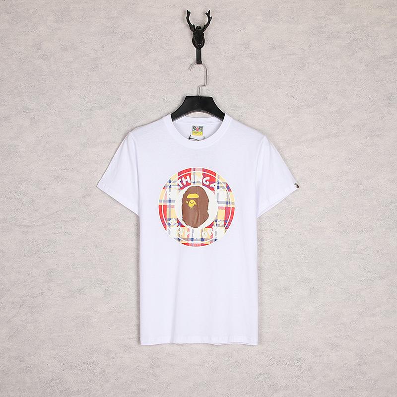 A Ape Print T Shirt Summer Ape Head Shark Daily Casual Short Sleeve T-shirt