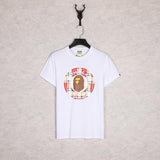 A Ape Print T Shirt Summer Ape Head Shark Daily Casual Short Sleeve T-shirt