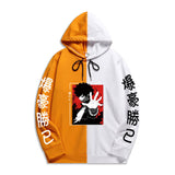 Split Hoodie Demons and Angels Hero Academy Guard Two-Color Hooded Pullover