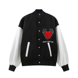 Mens Fall Outfits Hip Hop Jacket Loose Casual Couple Jacket