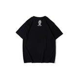 A Ape Print T Shirt Spring/Summer Red Shark Pattern T-shirt Short Sleeve