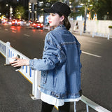 Pearl Jean Jacket Autumn Denim Jacket Women's Beaded Jacket Jacket