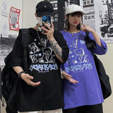 Harajuku Clothing for men T-shirt Classic Shirts Summer Printed Loose Short Sleeve T-shirt