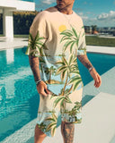 3D T Shirt Printed Shorts Suit