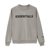 Fog Essentials Long Sleeve round Neck Neck Sweatshirt Double Line High Street Adhesive Letter Crew Neck Sweater