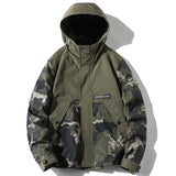 Camouflage Varsity Jacket Loose