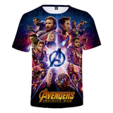 Captain America T Shirt Marvel's The Avengers 3D Digital Printed round Neck T-shirt