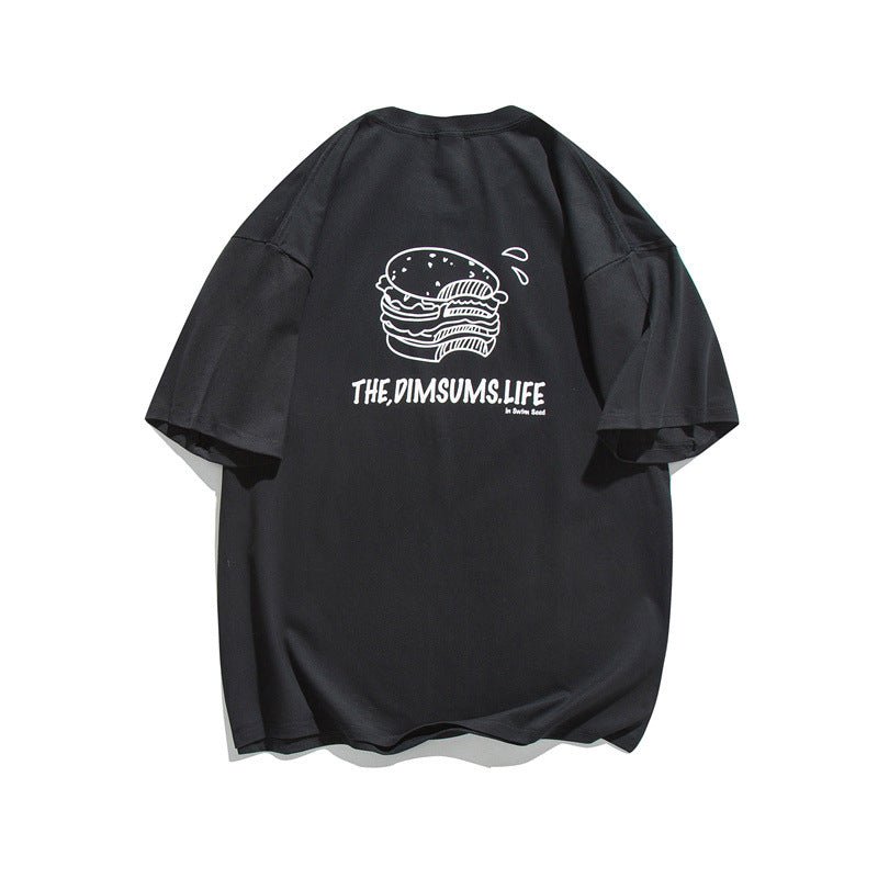 2022 Summer man t shirt Fun Food Printed T-shirt