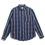 Men Shacket Long Sleeve Autumn Shirt Autumn Striped Grid Lapel Cardigan Youth Shirt