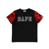A Ape Print for Kids T Shirt Short Sleeve Cotton Casual T-shirt Men's Loose Fans