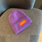 Mens Beanies Autumn and Winter Woolen Hat Female Sweet Cute Retro Skullcap