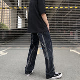 Harajuku Clothing Men Classic Retro Pants Straight Leg Pant Summer Vintage Jeans Men Casual Straight-Leg Trousers