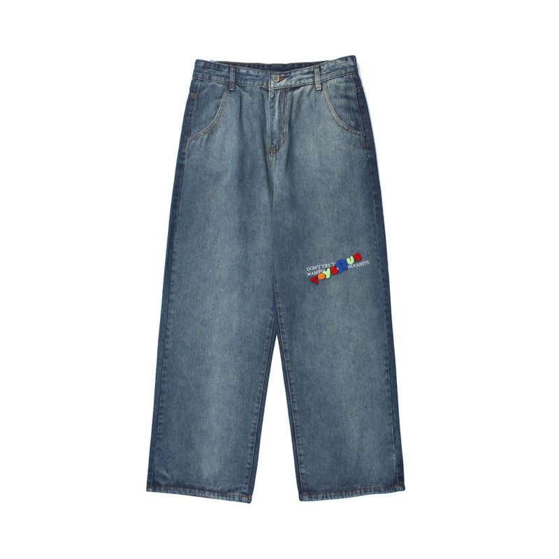 Jeans Men's plus Size Retro Sports Trousers Casual Trousers Men Jeans