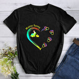 Mens Easter Shirts Colored Loving Heart Dog