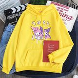 Kuromi Hoodie Goth Clow M Harajuku Style Loose Sweater Women's Long-Sleeved Top