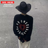 Mens Fall Outfits Printed Long-Sleeved T-shirt Niche Couple Base Top